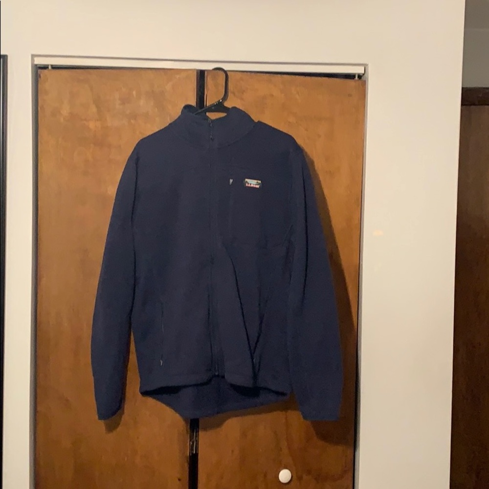 L.L. Bean Slightly Fitted Navy Full Zip Jacket